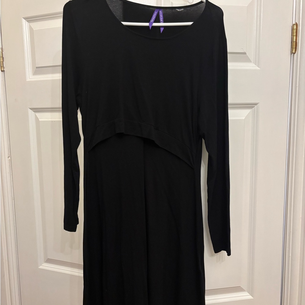 Elegant Black Long Sleeve Dress
